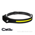 Silicone USB Rechargeable Sensor Headlamp